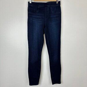 Spanx  Jeanish Jean Legging  High Rise Compression Slimming Dark Blue